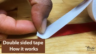 How does double sided tape work  How to peel double sided tape  How to use double sided tape [upl. by Asilrac]