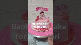 Baptismal Cake for baby girl [upl. by Sandstrom617]