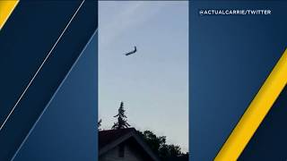 RAW VIDEO Seattle airport employee steals crashes Horizon Air plane  ABC7 [upl. by Vin]