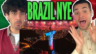 ITALIANS React 🇮🇹 Rio de Janeiro Revéillon Fireworks Worlds Largest New Years Celebration [upl. by Gitel]