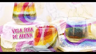 Velas de cera perlada tipo arena [upl. by Camala]