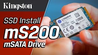 Installing the SSDNow mS200 mSATA Drive [upl. by Catharine]