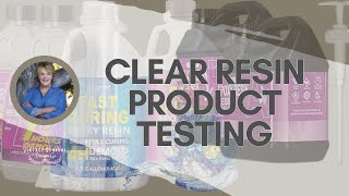 Testing Clear Resins Part 1  I tested three clear resins so you dont have to [upl. by Rockwell790]