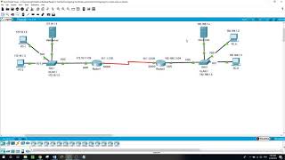 Configuring Two Routers and a switch Packet Tracer v 72 [upl. by Berkman264]