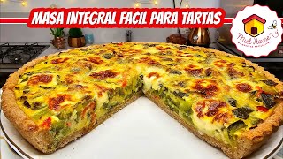 MASA 100 INTEGRAL para tarta de zapallitos MASA EN POCOS MINUTOS [upl. by Pope]