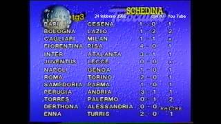 Schedina totocalcio di domenica 24 febbraio 1991 [upl. by Alaster972]