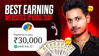 Earn 1000Day 🤯  Best Earning Websites Without Investment 💸  Earn Money Online  Techy Ravish 🔥 [upl. by Selrahc171]