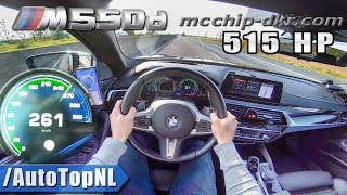 BMW M550d xDrive 5 Series G30 515HP McChip 261kmh AUTOBAHN POV by AutoTopNL [upl. by Jeniffer]