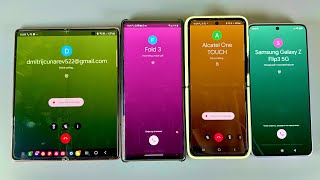 Application Google Meet vs Google Duo Four Phones Realme vs LG Wing vs Samsung Galaxy Fold Z Flip 3 [upl. by Takeo435]