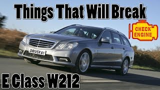 Mercedes E Class W212 Common Problems amp Things That Will Break  A Buyers Guide vlog [upl. by Leisam524]