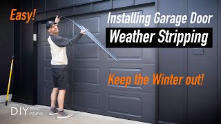 How to replace Garage Door Weather Stripping I 4K [upl. by Htebsil]