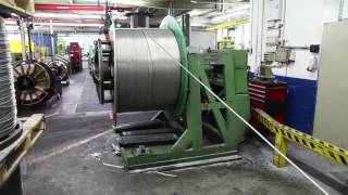 Ref 2014  HERBORN Straight Aluminium Steel Wire Rod Breakdown Machine [upl. by Llabmik250]