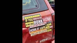 Remember to Honk geese be like honk bumpersticker funny [upl. by Eelidnarb]