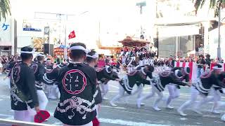 令和6年岸和田だんじり祭曳き出し岸和田駅前後半 [upl. by Lorinda]