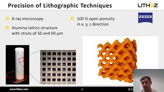 Lithographic additive manufacturing of defined openporous tricalcium phosphate scaffolds [upl. by Noissap627]