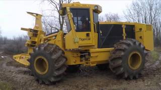 Tigercat Gseries wheel feller bunchers walkaround [upl. by Dominga]