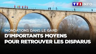 Inondations dans le Gard  dimportants moyens pour retrouver les disparus [upl. by Severin]