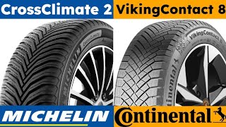 Michelin CrossClimate 2 vs Continental VikingContact 8 [upl. by Aseela]