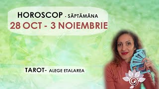 HOROSCOP 28 OCTOMBRIE  3 NOIEMBRIE Săptămanal TAROT  Alege Zodia Interactiv  Util  Atenție [upl. by Essie]