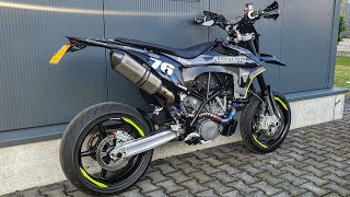 KTM 950 Supermoto Build  Full Custom Titanium Exhaust⚡️  Part 3 [upl. by Einnoj81]