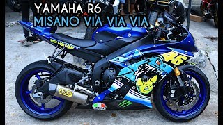 YAMAHA R6 MISANO VIA VIA VIA GANTENG  LAYZ MOTOR DAILY VLOG 8 [upl. by Atsuj435]