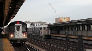 HD R188 7 train Enters and leaves 33 Street First Day Revenue Service [upl. by Yleme989]