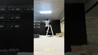 cob led wall screen installation [upl. by Emmanuel]