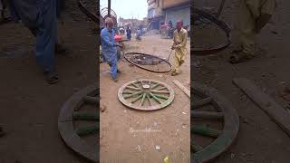 How Horse Cart Wheels Are Made A StepbyStep Guide [upl. by Neram963]