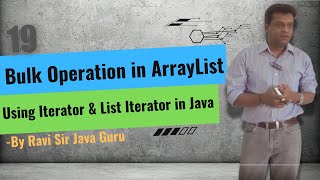 19Bulk Operation in ArrayList Using Iterator amp List Iterator Difference between Array amp ArrayList [upl. by Uliram]