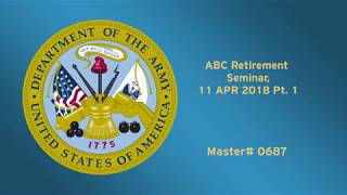 CSRS Pt 1 ABC Retirement Seminar 11 APR 2018 [upl. by Ssur842]