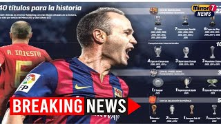 Andrés Iniesta Bids Emotional Farewell to Football in Tribute Video with Iconic Coaches [upl. by Crosse]