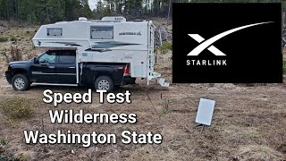 Starlink  Speed Test  Truck camping  Washington State  Middle of Nowhere [upl. by Arytahs]