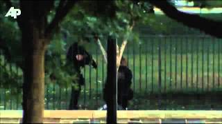 Raw Video of White House Fence Jumper [upl. by Oisangi237]