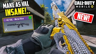 The AS VAL Best quotMetaquot GunsmithLoadout Class Setup  Fast ADS  High ACCURACY  Season 5 COD Mobile [upl. by Woothen118]