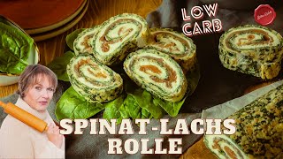 So einfach und schnell 👉SpinatLachsRolle👈 Low carb für die Party silkeswelt [upl. by Agata]