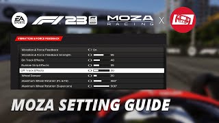 MOZA Setting Guide for F1 23 [upl. by Marijo]