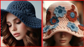 crochet Summer hats Handmade and fashion on social media platforms [upl. by Silbahc]