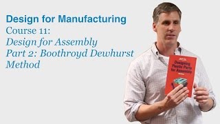 Design for Manufacturing Course 11 Part 2 Boothroyd Dewhurst Method  DragonInnovationcom [upl. by Tomkins]