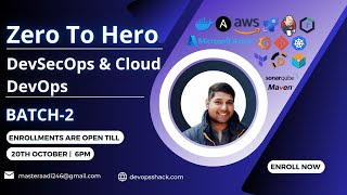 Zero To Hero  DevSecOps amp Cloud DevOps Full Course [upl. by Nylcsoj]