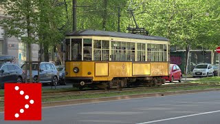 Milano epidemia Covid19 i tram e bus viaggiano senza pubblicità [upl. by Gemina]