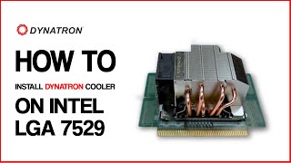 Install Cooler on Intel LGA 7529 [upl. by Adnawyt722]