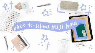 Back to School MUJI Haul [upl. by Aihtnys]