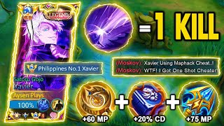 MOONTON THANK YOU FOR THIS NEW REVAMPED ONE SHOT EMBLEM FOR XAVIER 😱  XAVIER TIPS amp GUIDE  MLBB [upl. by Netneuq103]