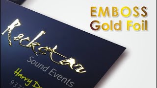 Emboss Gold Foil Rate Calculation [upl. by Millar]