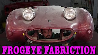 Tricky Fabrication on a Frogeye Sprite Front End [upl. by Eelaroc]