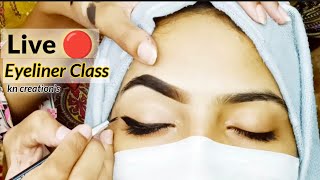 How To Apply Eyeliner  Step by step eyeliner class live [upl. by Inihor]