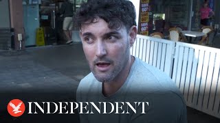 Man who filmed Sydney shopping centre knifeman speaks of ‘disbelief’ [upl. by Akeemahs362]