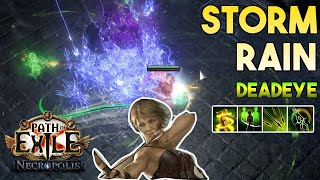 324 Storm Rain amp Rain of Arrows Build  Deadeye  Necropolis  Path of Exile 324 [upl. by Drawde]