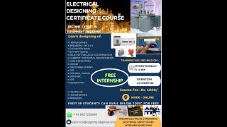 Electrical Designing Course  Class 2 [upl. by Ennirok]