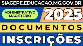 DOCUMENTOS OBRIGATÓRIOS PARA O PROCESSO SELETIVO SIMPLIFICADO DA EDUCAÇÃO DE MINAS GERAIS  ATENÇÃO [upl. by Aymahs736]